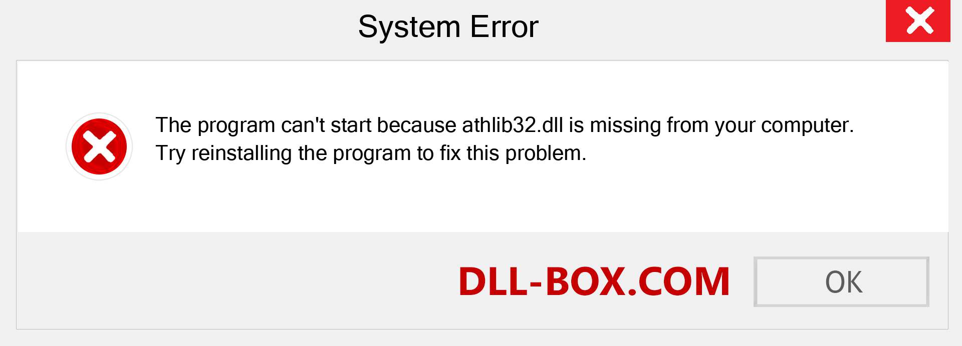  athlib32.dll file is missing?. Download for Windows 7, 8, 10 - Fix  athlib32 dll Missing Error on Windows, photos, images