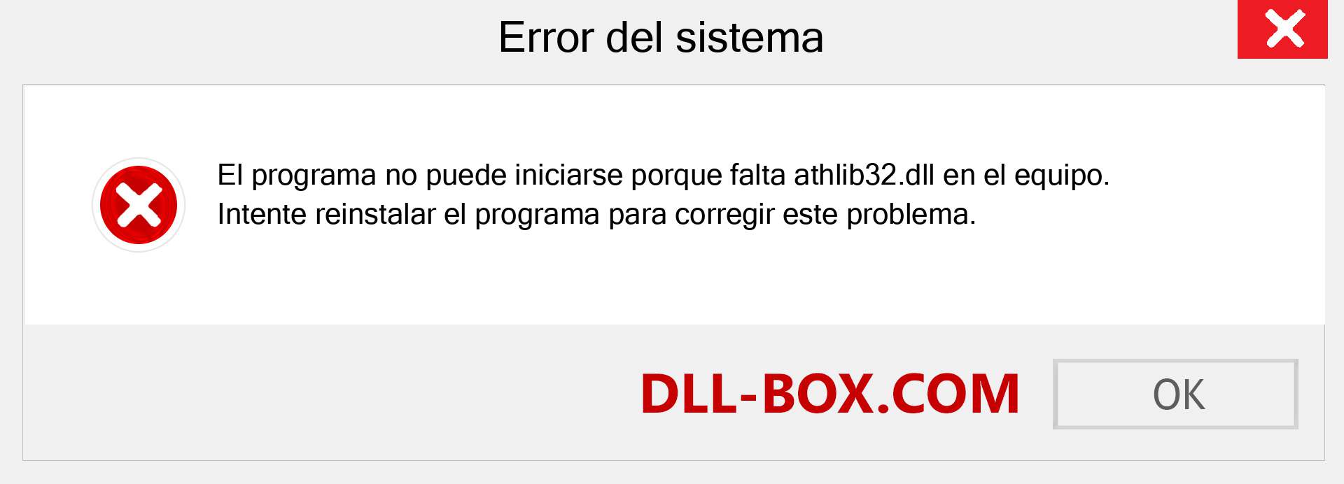 ¿Falta el archivo athlib32.dll ?. Descargar para Windows 7, 8, 10 - Corregir athlib32 dll Missing Error en Windows, fotos, imágenes